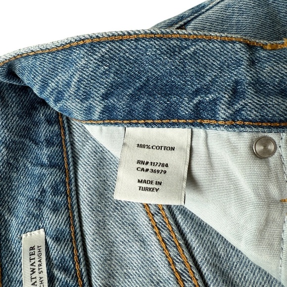 Rails Women's Atwater Slouchy Straight Jeans $188 26 Blue Bleach Wash High Rise - Picture 10 of 13